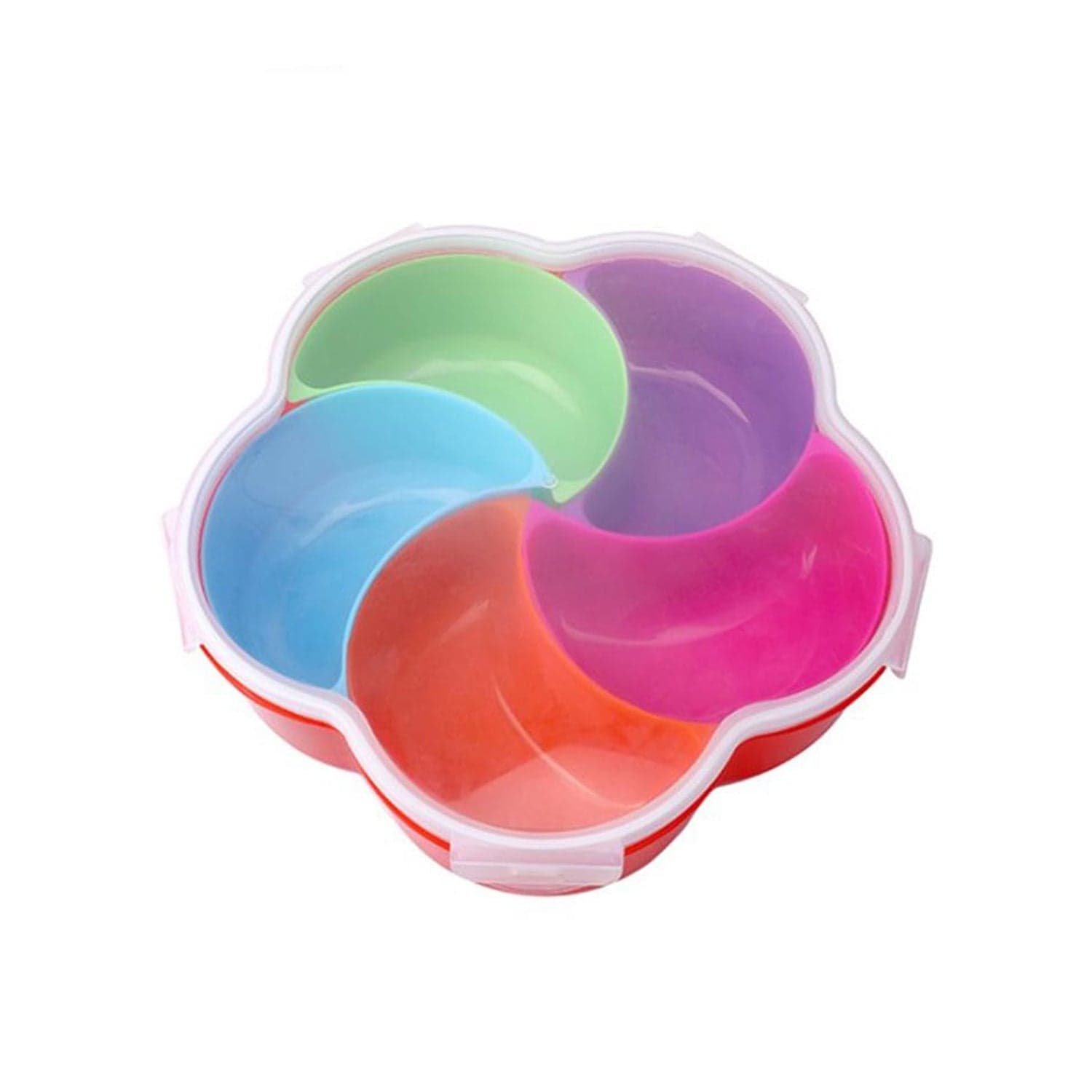 5Compartments Party Food Storage Snack Nuts Box For Peanuts Fruits and Candy Box For Home & Kitchen Use thumbnail 5