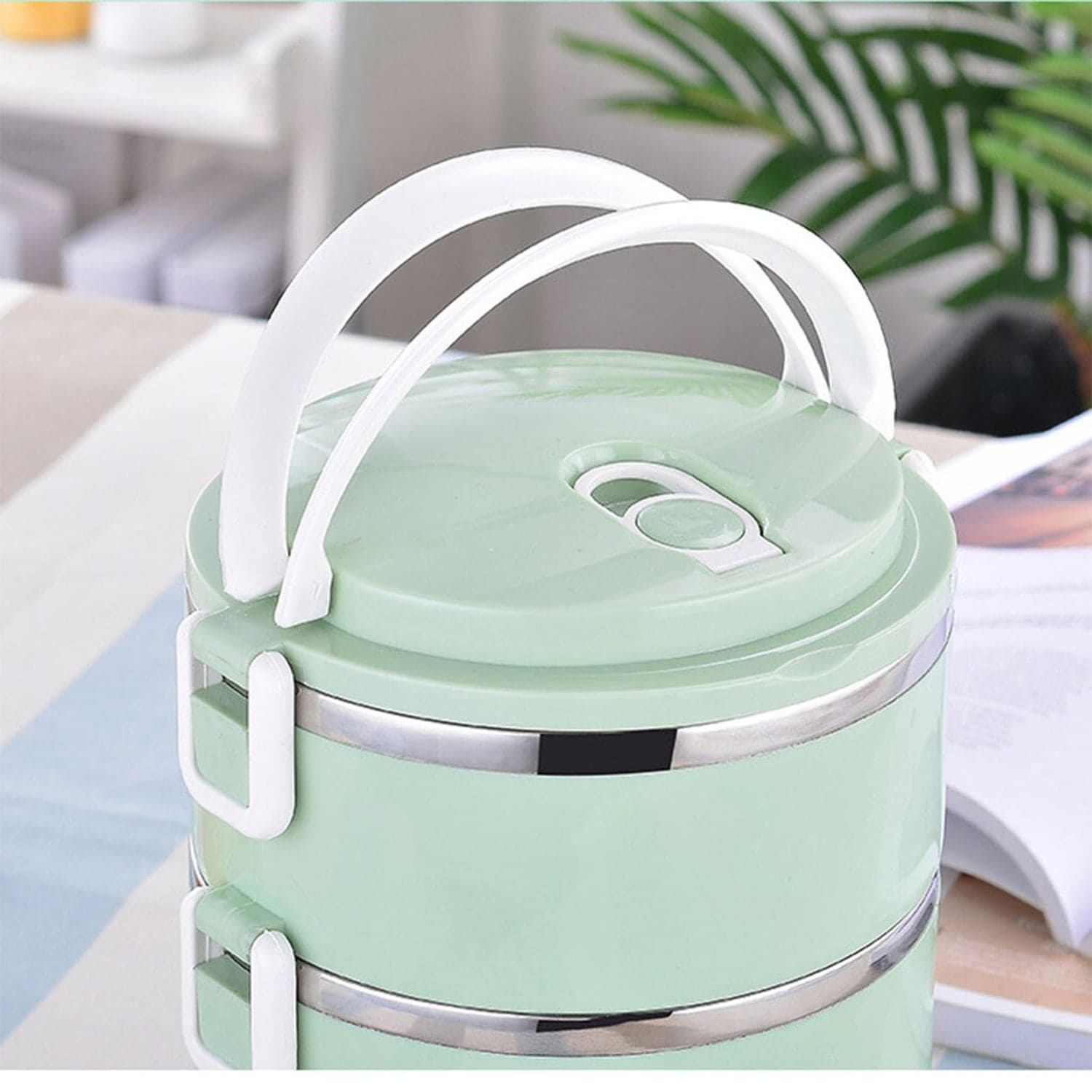 Multi Layer Stainless Steel Hot Lunch Box (3 Layer) thumbnail 6