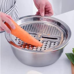 3in1 Kitchen multipurpose julienne grater salad maker with pasta server spoon
