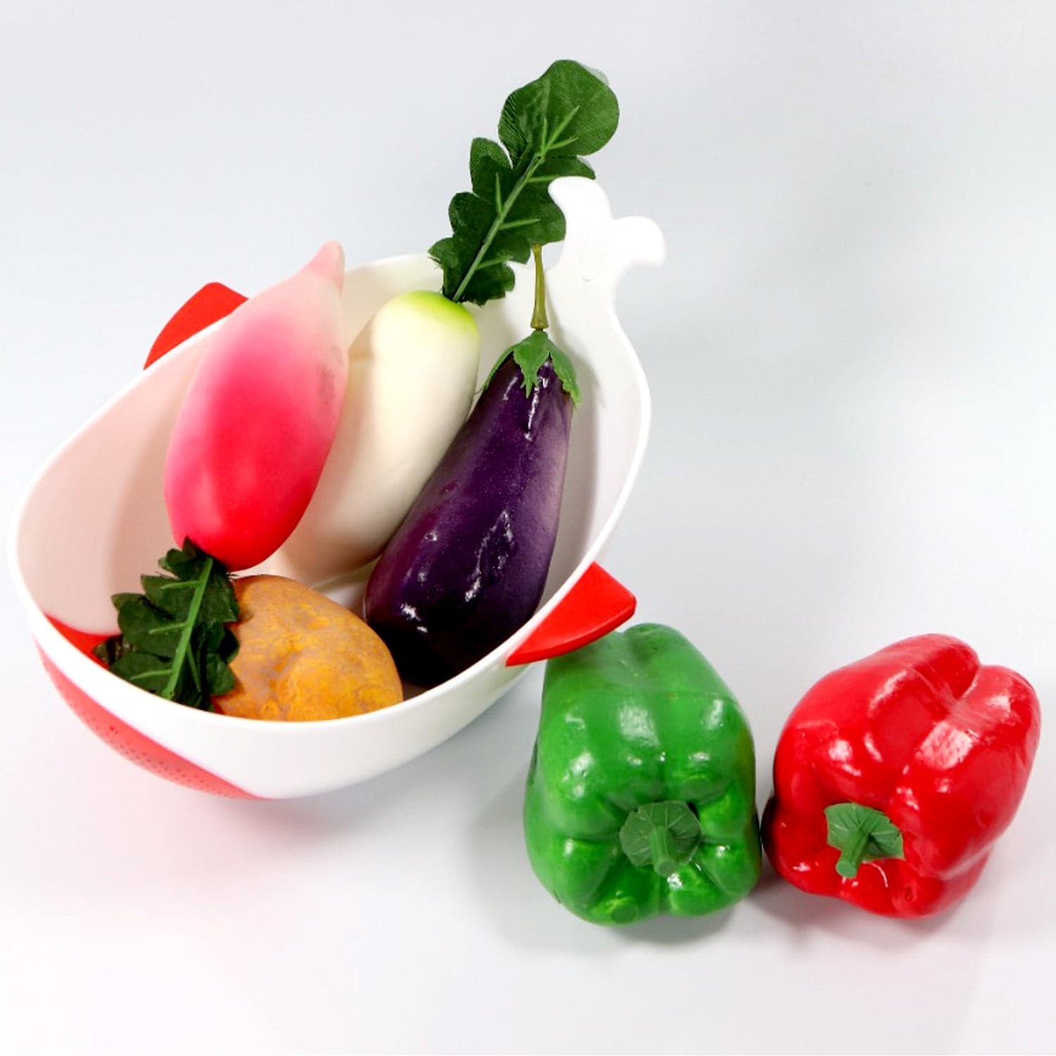 Plastic Rice Pulses Fruits Vegetable Noodles Pasta Washing Bowl and Strainer thumbnail 3