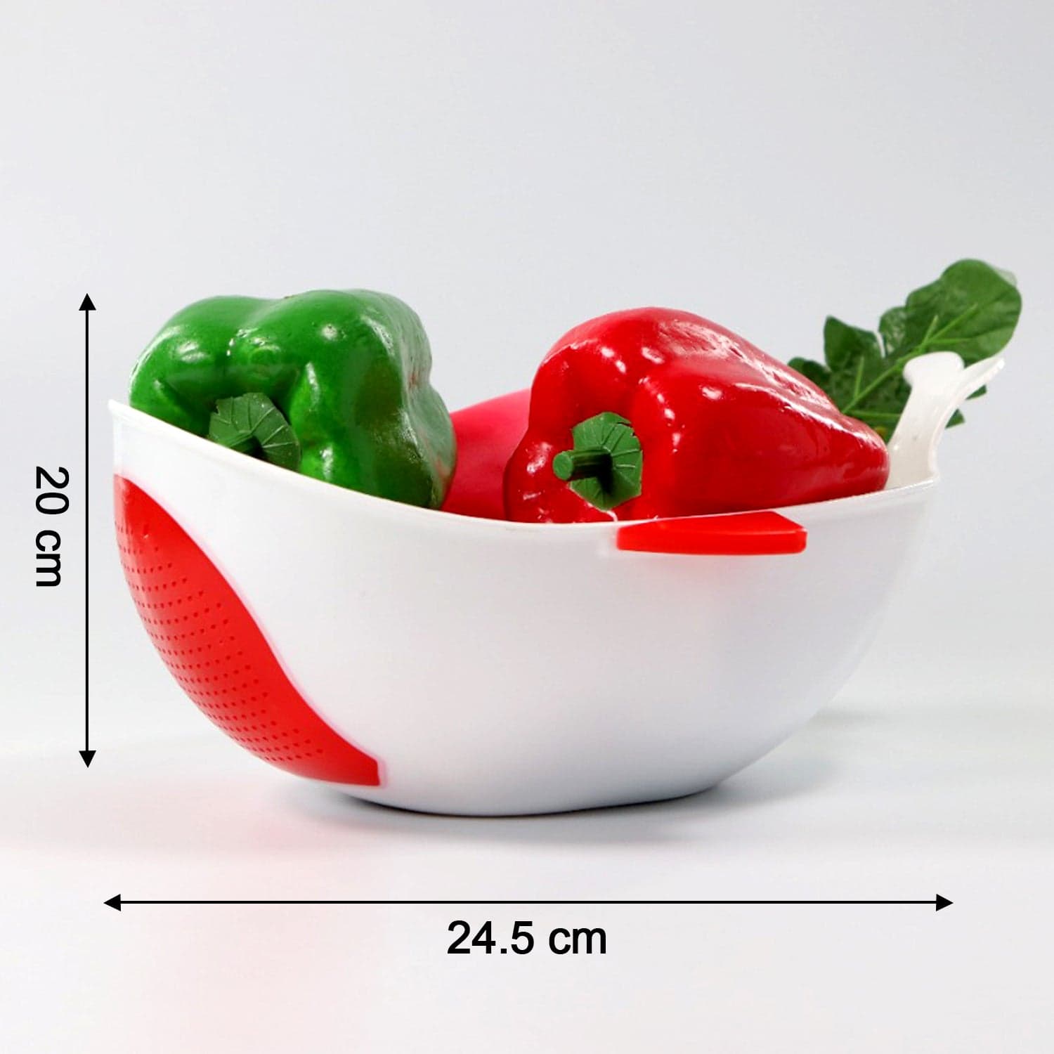 Plastic Rice Pulses Fruits Vegetable Noodles Pasta Washing Bowl and Strainer thumbnail 5