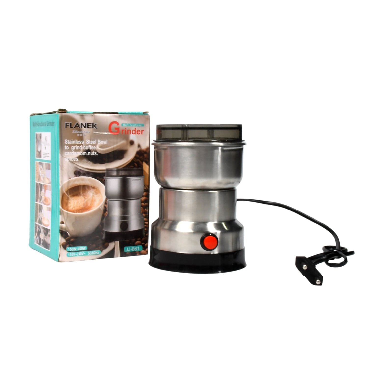 Multifunction Grinder Machine Electric Cereals Grain Mill Spice Herbs Grinding Machine Tool Stainless Steel Electric Coffee Bean for Home thumbnail 4