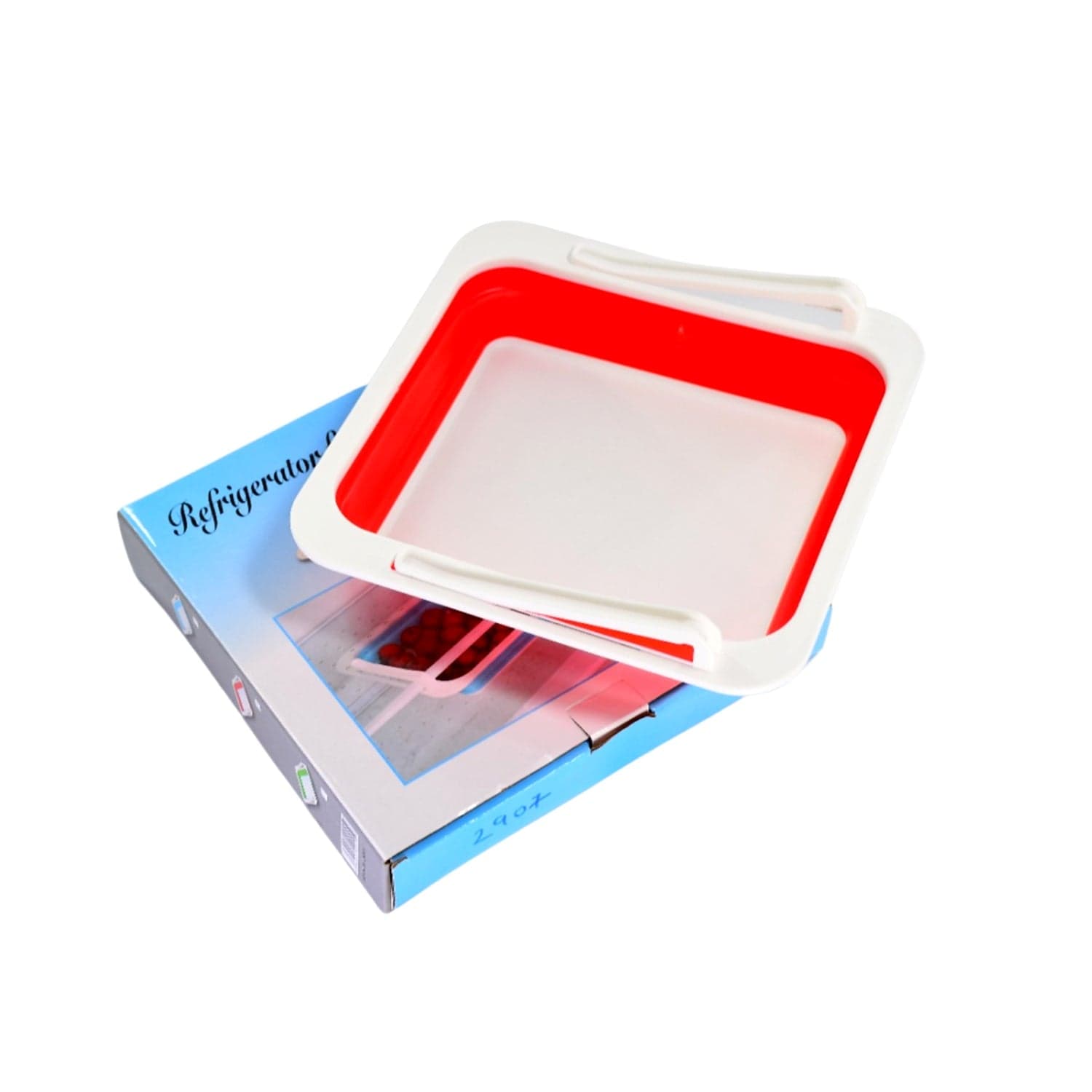 Refrigerator Folding Storage Box Fridge Storage Basket thumbnail 4