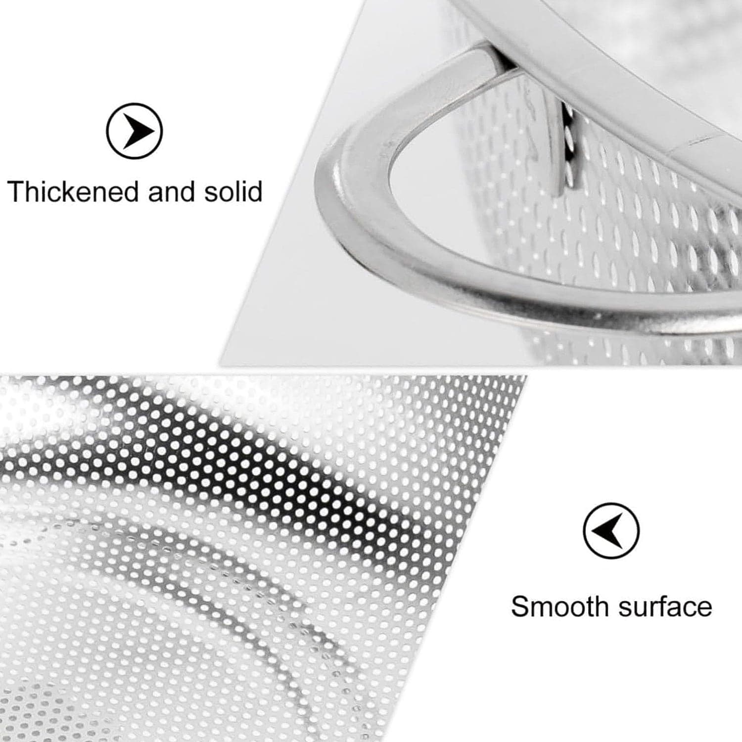 Stainless Steel Rice Vegetables Washing Bowl Strainer Collapsible Strainer. thumbnail 8
