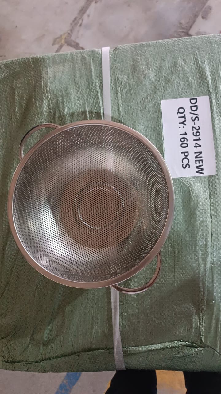 Stainless Steel Rice Vegetables Washing Bowl Strainer Collapsible Strainer. thumbnail 9