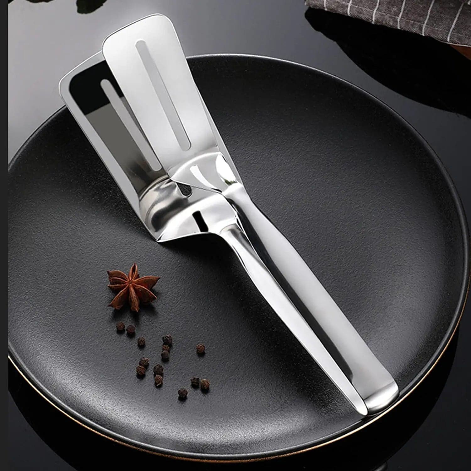 Multifunction Stainless Steel Cooking Tong for Frying & BBQ thumbnail 1
