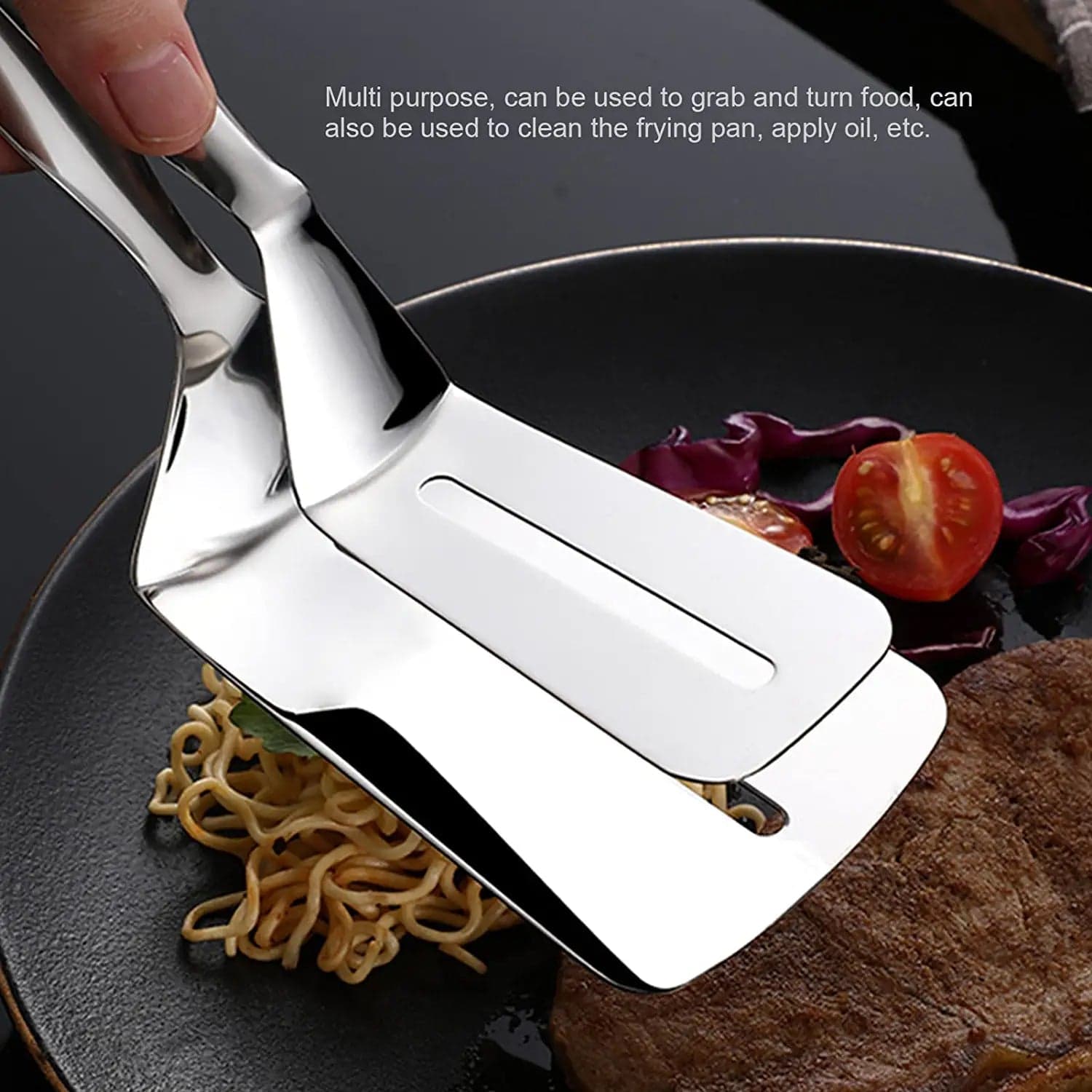 Multifunction Stainless Steel Cooking Tong for Frying & BBQ thumbnail 6