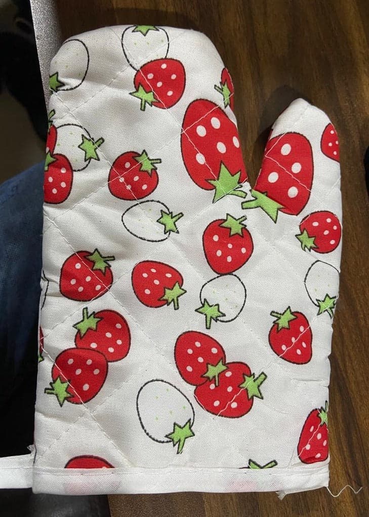 Designer Multicoloured Oven Mitt and Pot Holder thumbnail 7