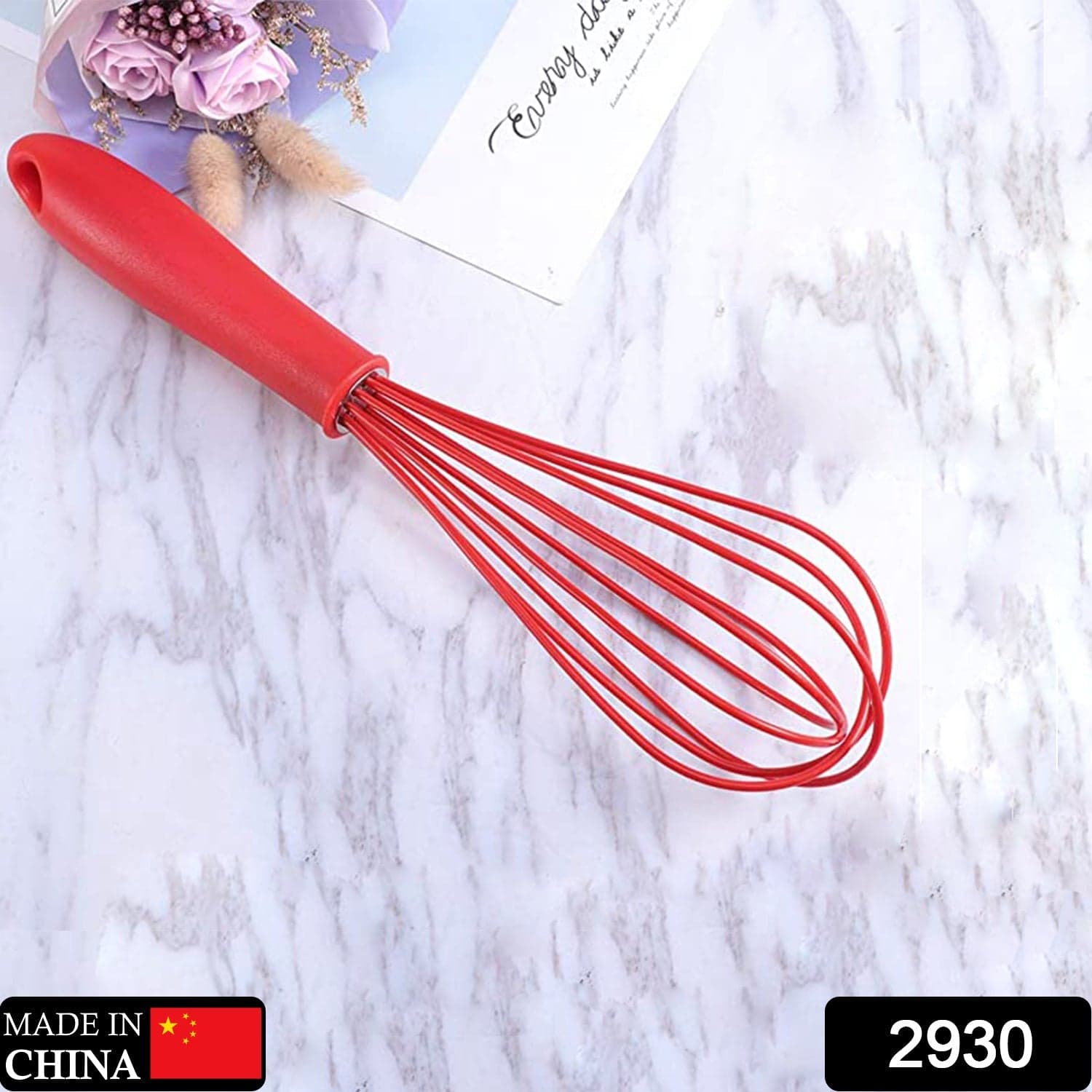 Manual Whisk Mixer Silicone Whisk, Cream Whisk, Flour Mixer, Rotary Egg Mixer, Kitchen Baking Tool. thumbnail 2