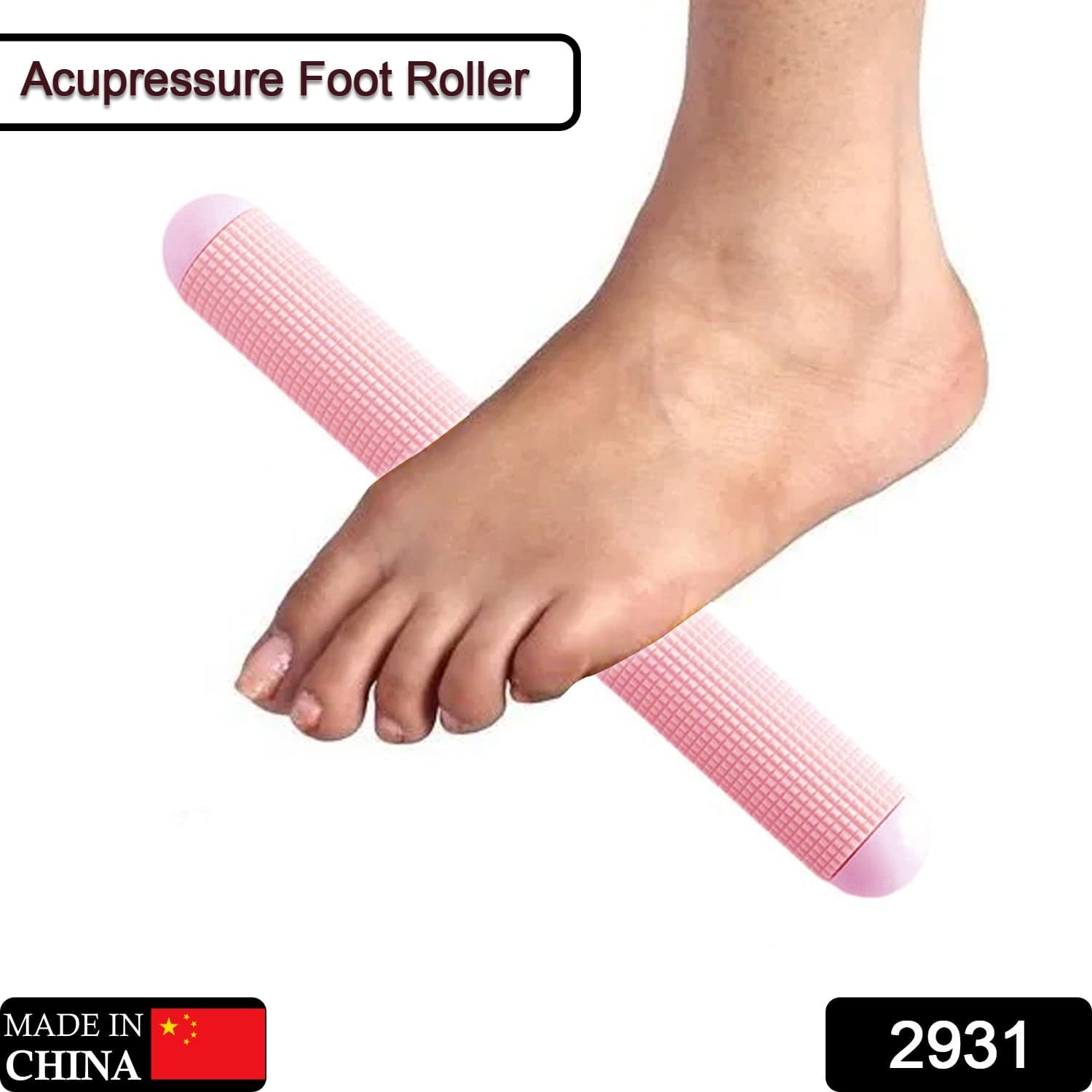 Acupressure Foot Roller Plastic With Massager Multicolor Plain Relief And Body Care thumbnail 2