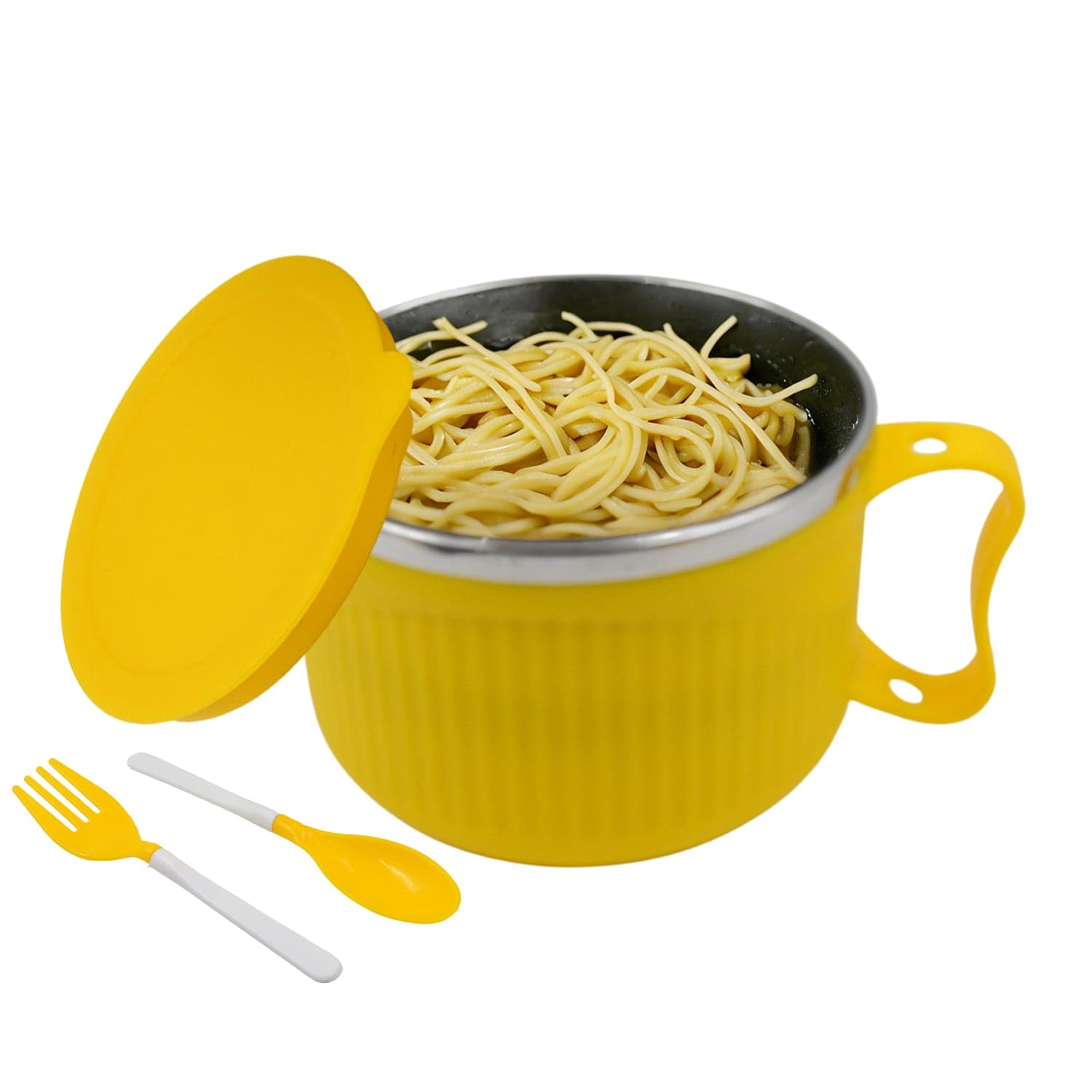 Safe Double-Layer Maggie Bowl With Lid & Handle Of Versatile Bowl For Cereals thumbnail 5