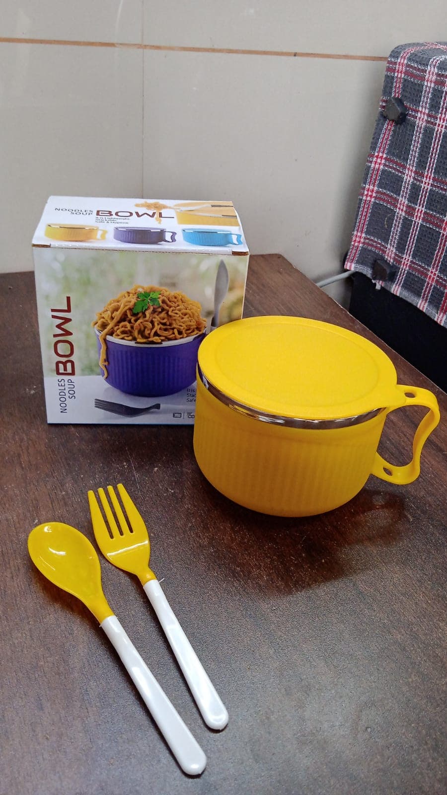 Safe Double-Layer Maggie Bowl With Lid & Handle Of Versatile Bowl For Cereals thumbnail 8