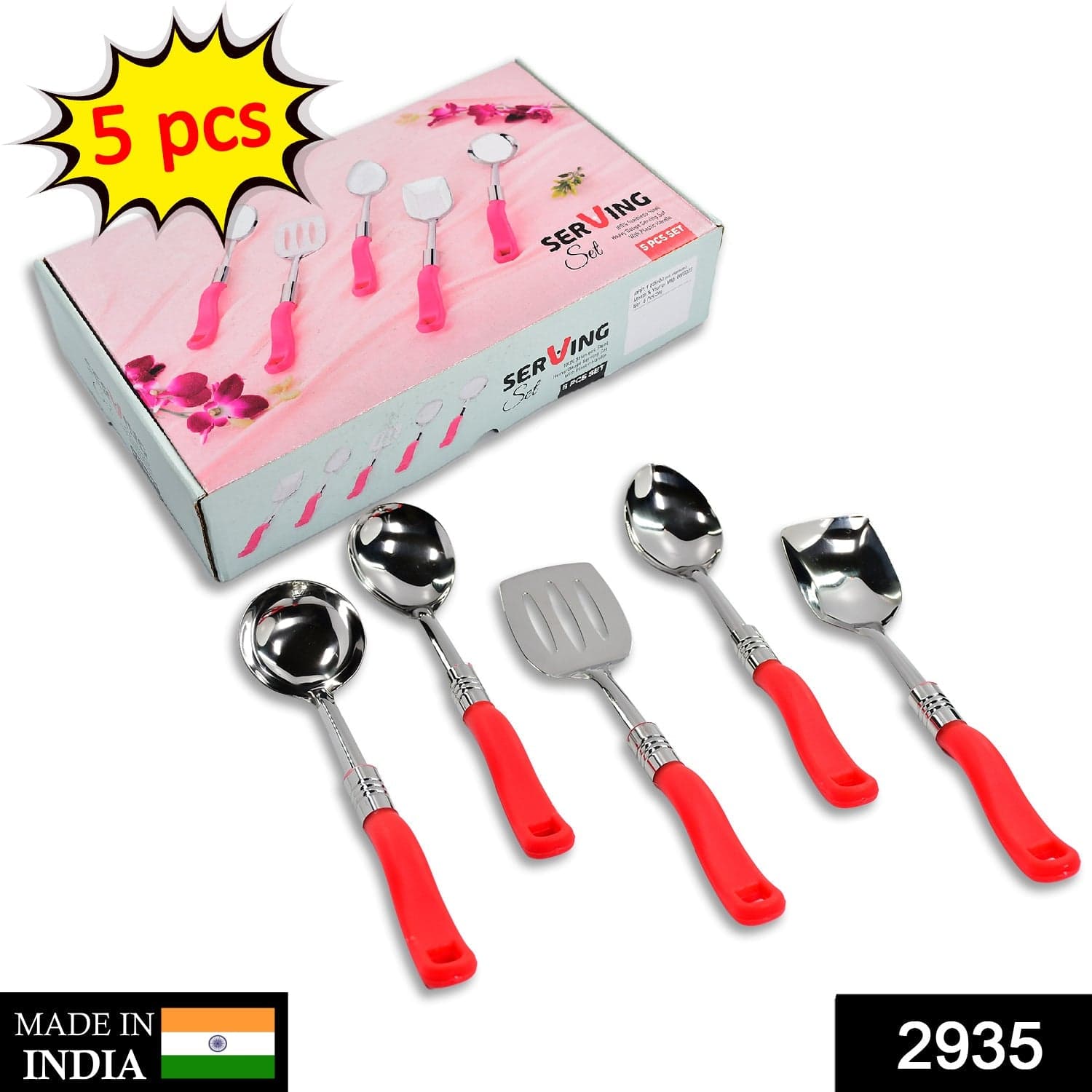 Stainless Steel Serving Spoon Set 5 pcs. thumbnail 2