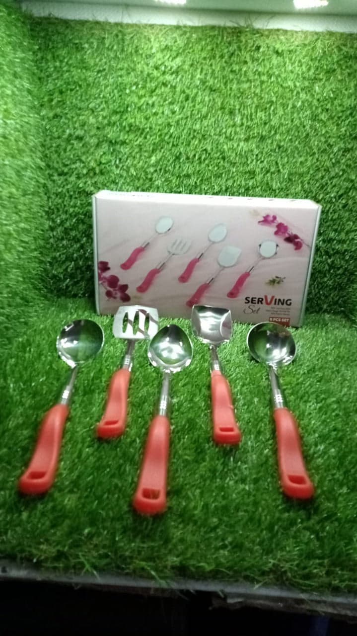 Stainless Steel Serving Spoon Set 5 pcs. thumbnail 9