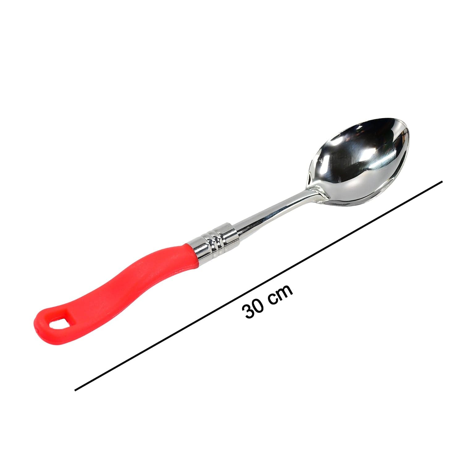 Stainless Steel Serving Spoon with plastic handle thumbnail 4