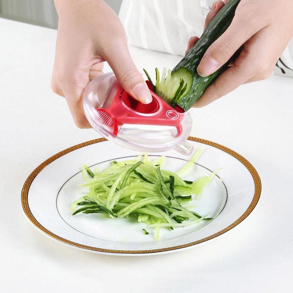 3 in 1 Multi Function Three Use Rotary Hanging Round Planer Peeler and Cutter Vegetable Slicer Kitchen Tools Kitchen Gadgets thumbnail 1