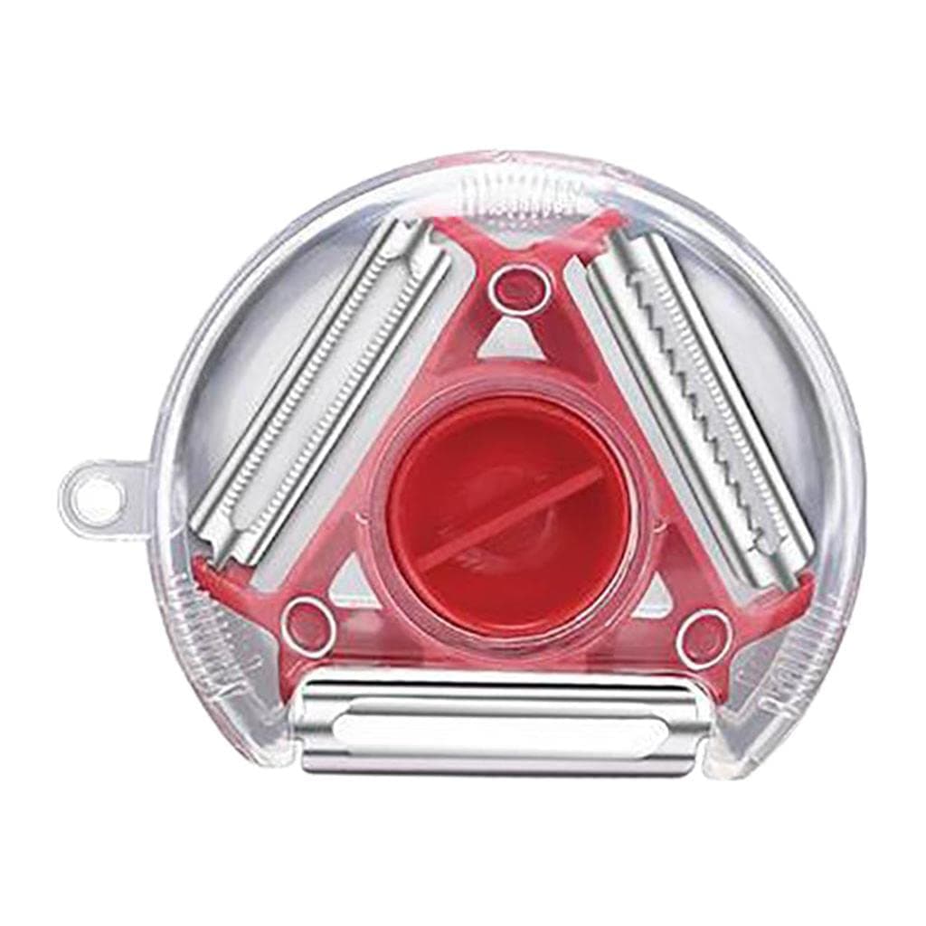 3 in 1 Multi Function Three Use Rotary Hanging Round Planer Peeler and Cutter Vegetable Slicer Kitchen Tools Kitchen Gadgets thumbnail 4
