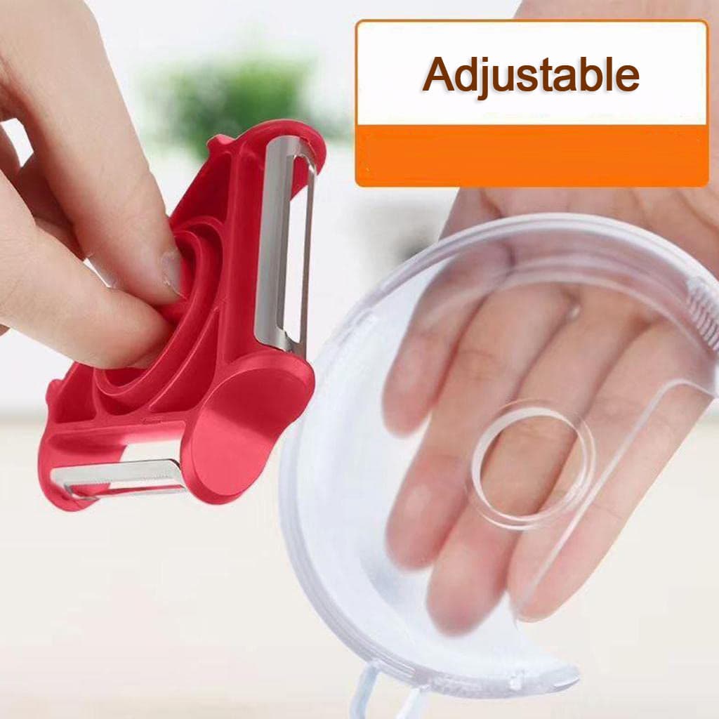 3 in 1 Multi Function Three Use Rotary Hanging Round Planer Peeler and Cutter Vegetable Slicer Kitchen Tools Kitchen Gadgets thumbnail 6