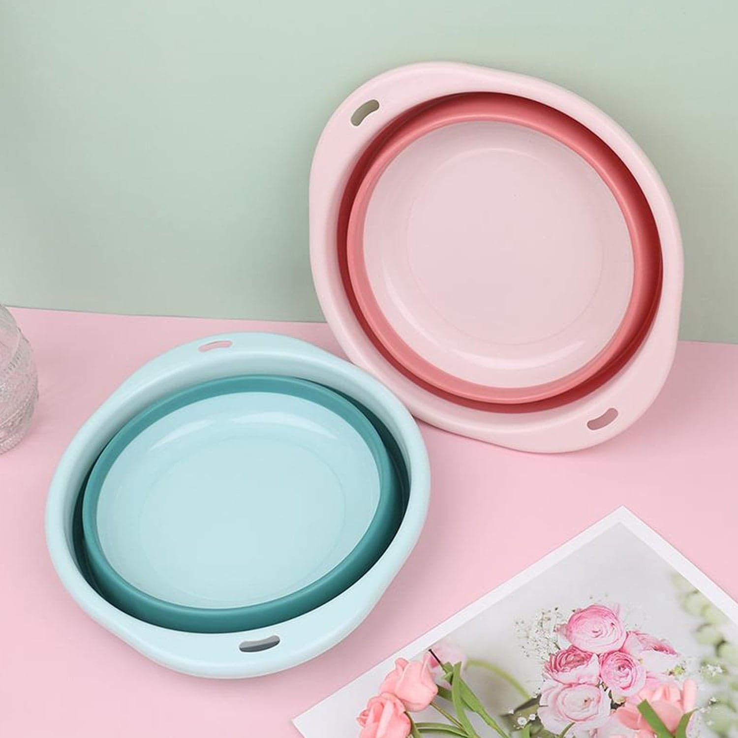 Portable Collapsible Tub with Hanging Hole thumbnail 1