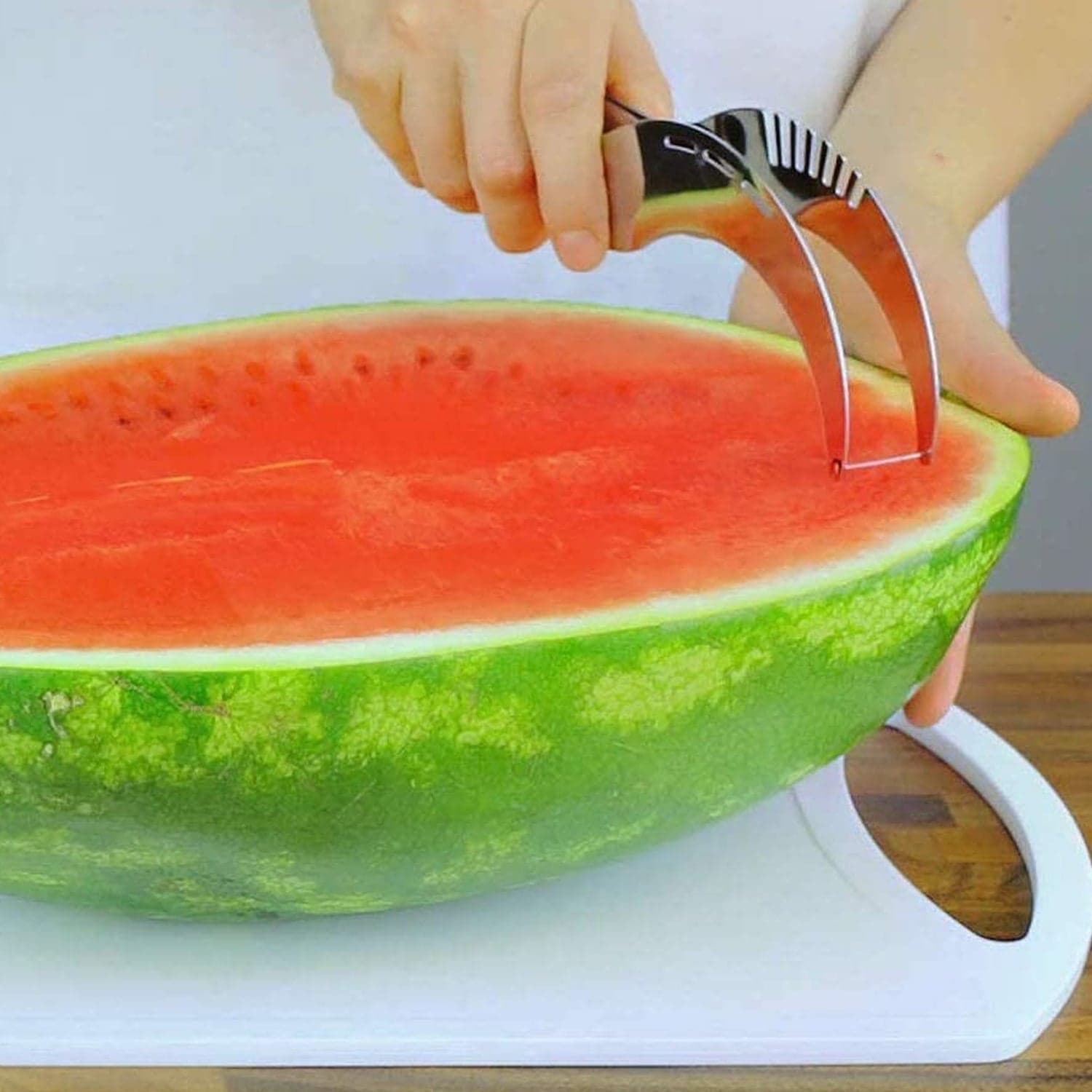 Watermelon Slicer - Stainless Steel Corer And Cutter thumbnail 3