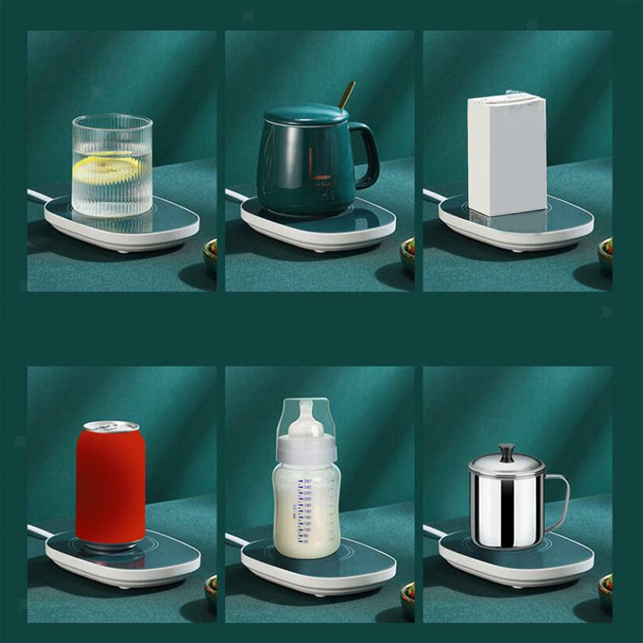 Coffee Mug Warmer For Having Coffee Along With The Warmer That Keeps It Hot. thumbnail 6