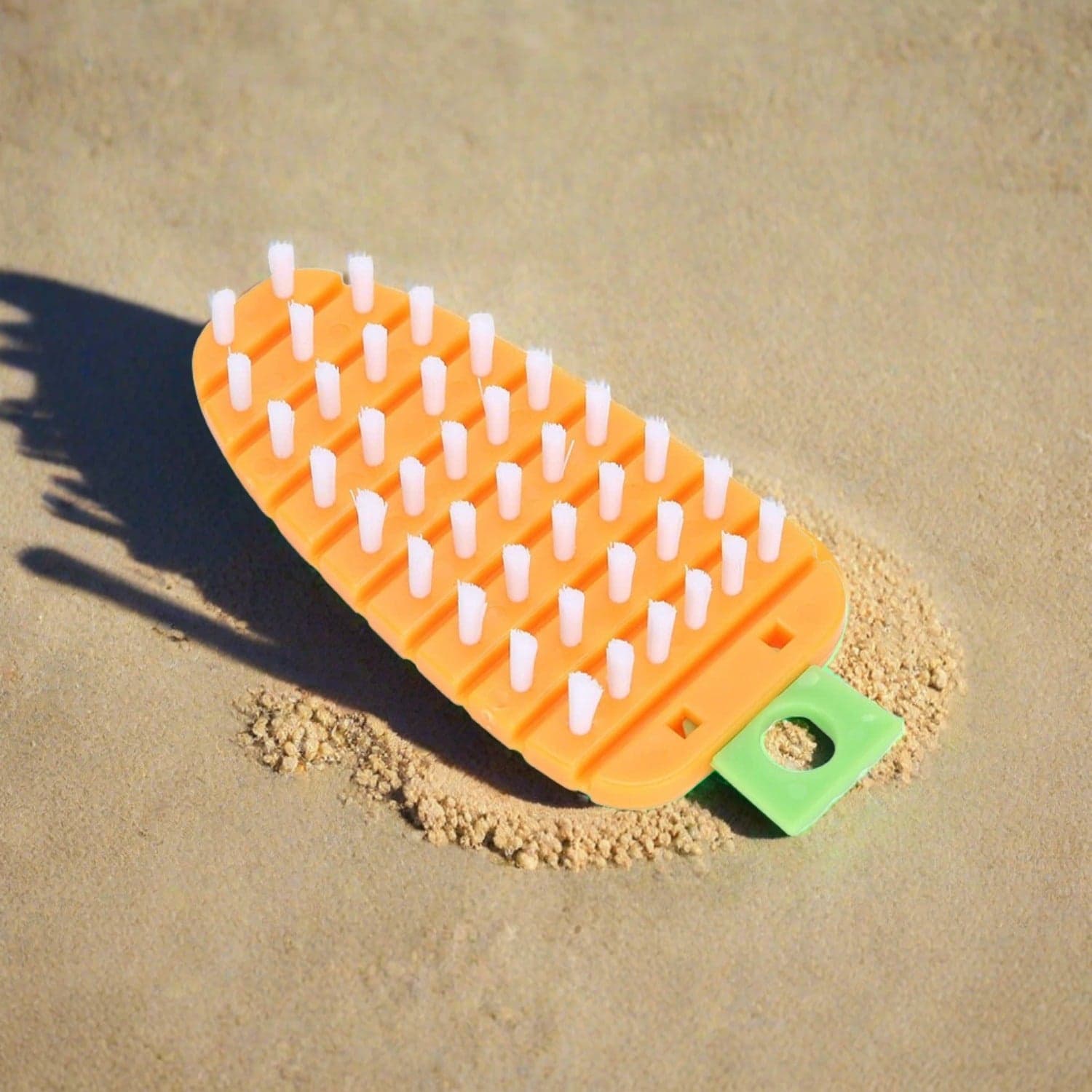 Carrot-Shaped Non-Toxic Vegetable Scrubbing Brush for Fruits & Veggies thumbnail 12