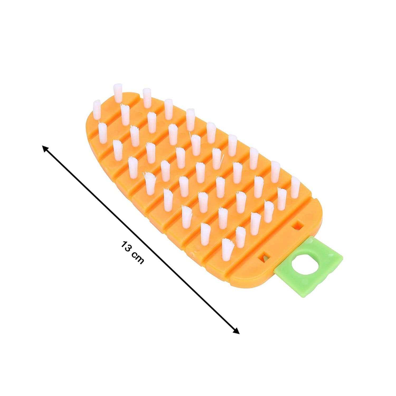 Carrot-Shaped Non-Toxic Vegetable Scrubbing Brush for Fruits & Veggies thumbnail 7