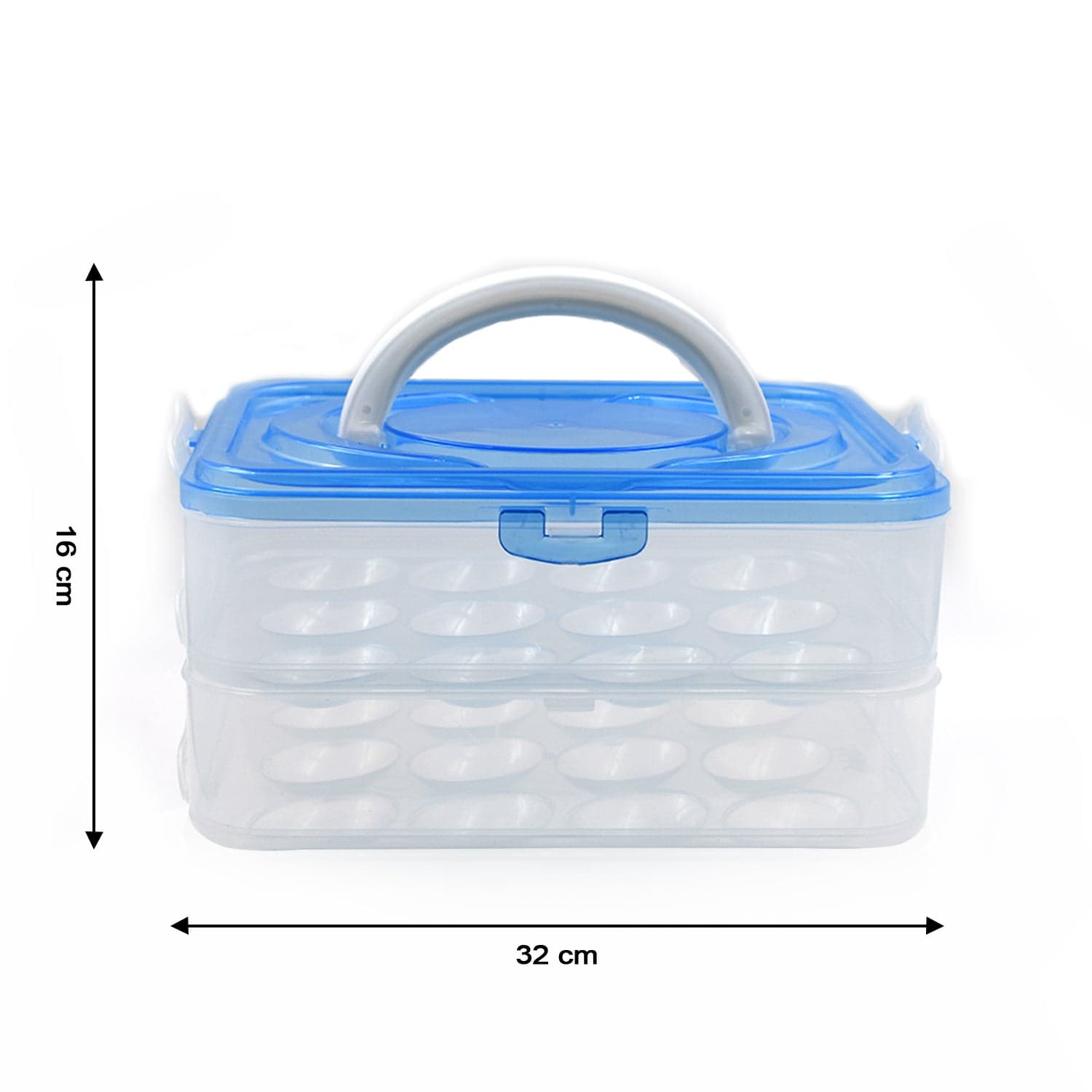 Double Layer Premium 48 Grid Egg Storage Box for Egg Storage Container thumbnail 6