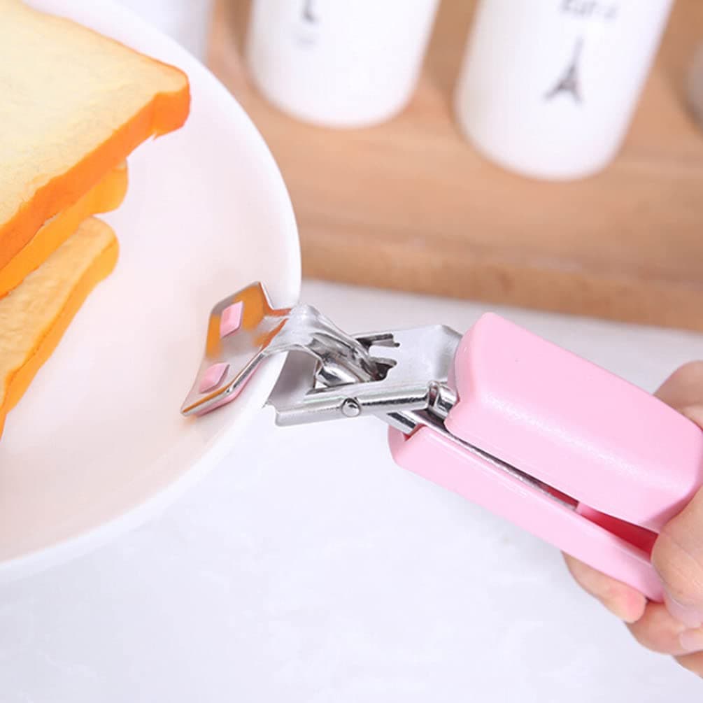 Stainless Steel Hot Dish Plate Clip of Secure Bowl & Plate Gripper for Home & Kitchen thumbnail 4
