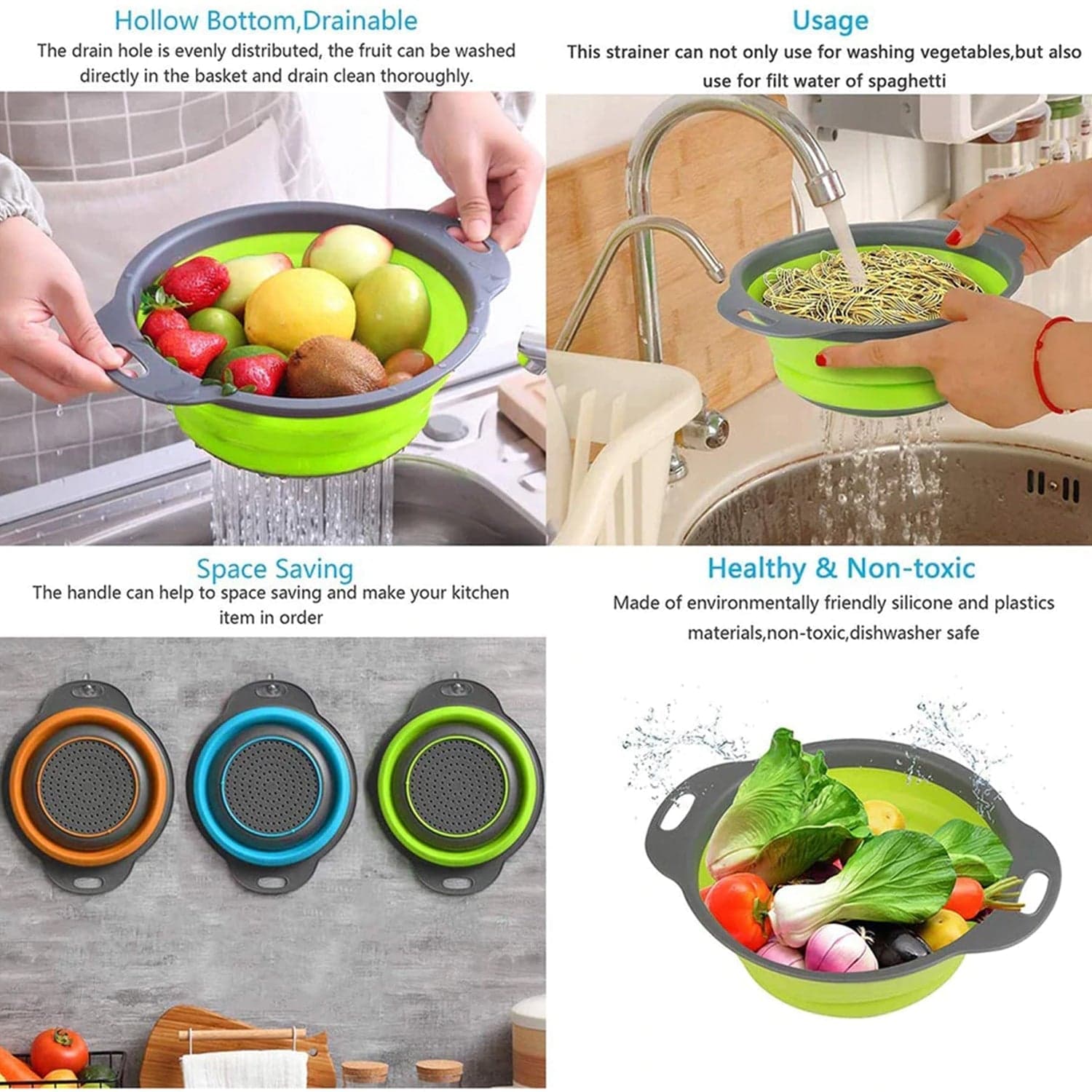 Round Small Silicone Strainer Widely Used In All Kinds Of Household thumbnail 4