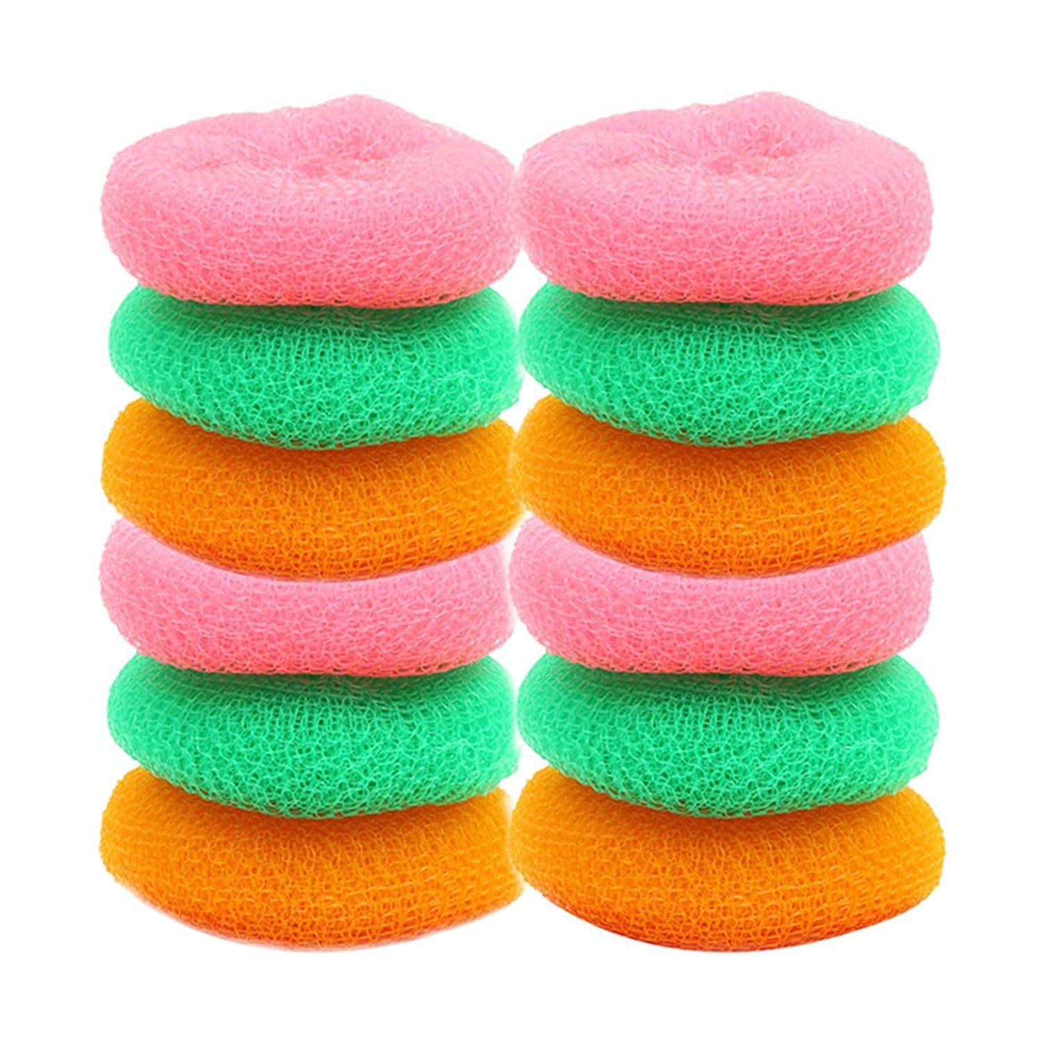 Plastic Scrubber Round Nylon Scrubbers (12Pcs Set) thumbnail 3