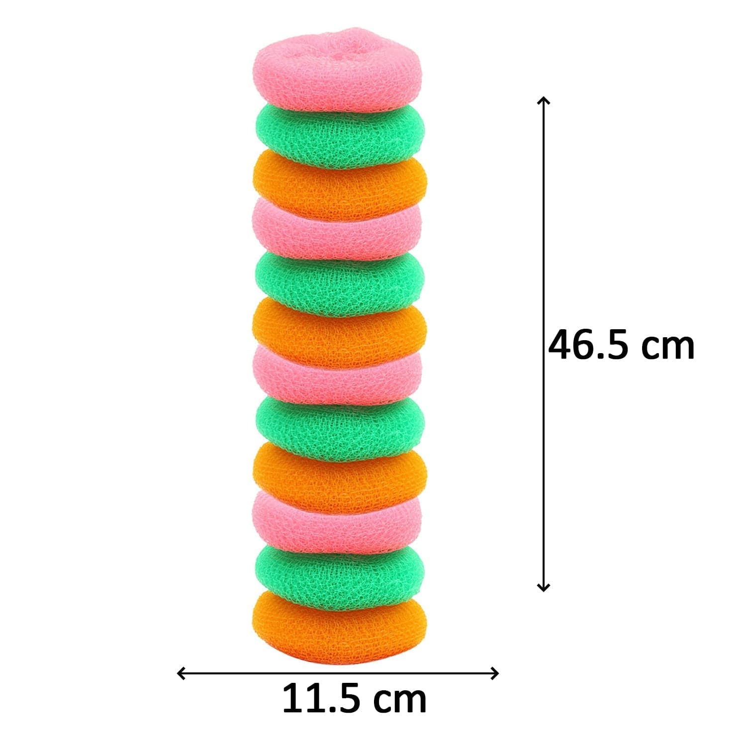 Plastic Scrubber Round Nylon Scrubbers (12Pcs Set) thumbnail 6