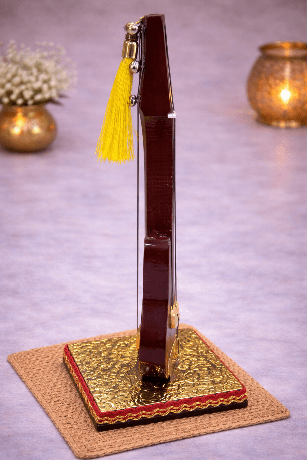 Handcrafted Miniature Guitar Showpiece & Decorative Musical Instrument For Home & Office Decor thumbnail 3