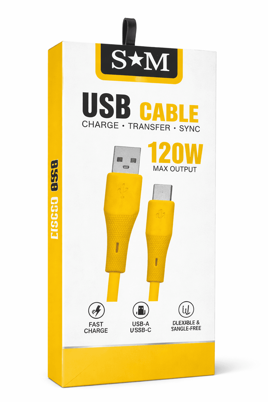 Premium USB Data Cable 1 Meter | 120W Fast Charging & High-Speed Data Transfer | Durable & Flexible Cable thumbnail 3