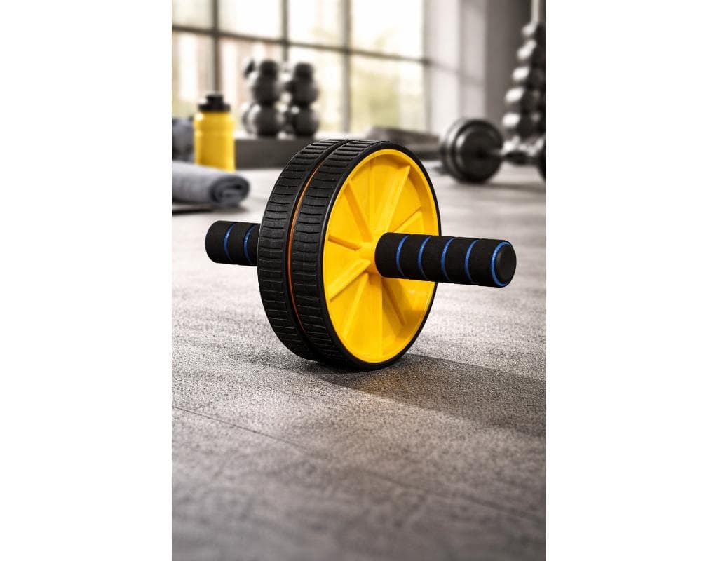 Dual Wheel Ab Roller With Anti-Slip Grip – Core Strength Ab Wheel Exerciser For Home Gym thumbnail 3