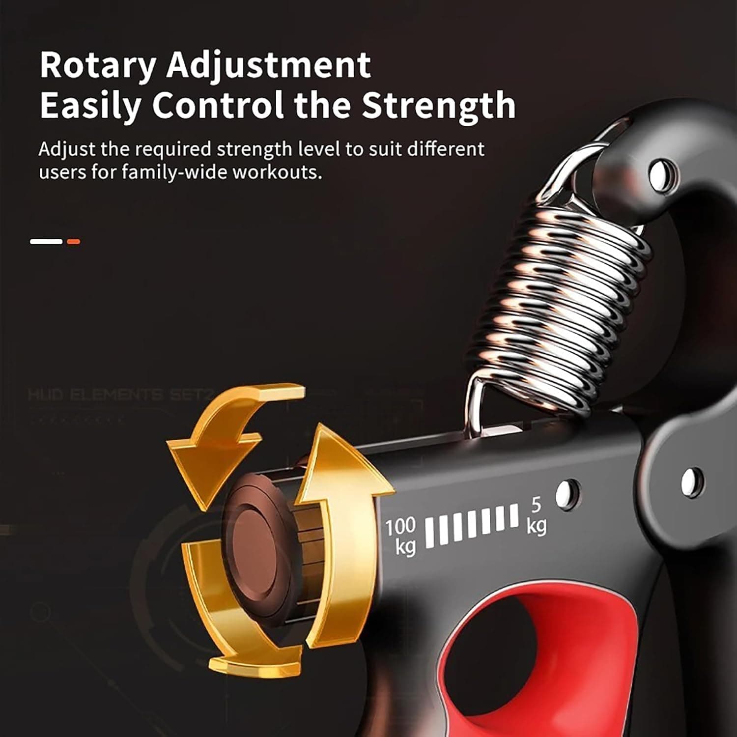 Adjustable Digital Hand Grip Strengthener (5–100 Kg) – Forearm Trainer With Counter thumbnail 3