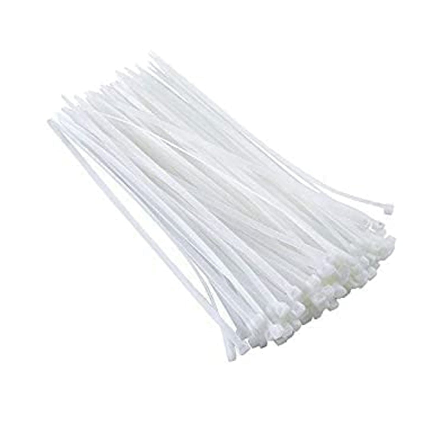 10Inch Nylon Self Locking Cable Ties, Heavy Duty Strong Zip Wire Tie. Pack of 100 - Black thumbnail 5