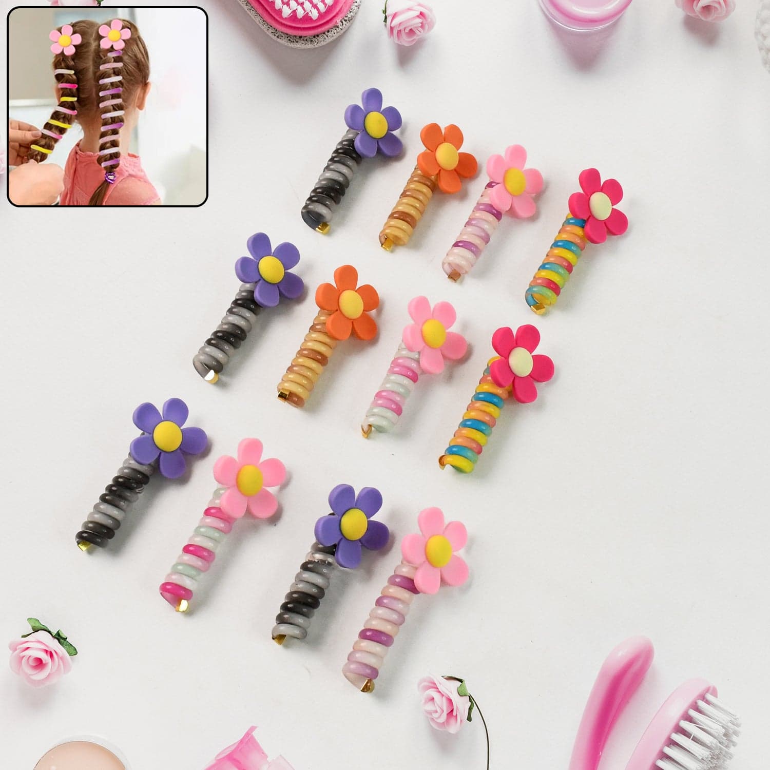 Colourful Telephone Wire Hairbands (1 pc / Mix Design), Hair accessories thumbnail 1
