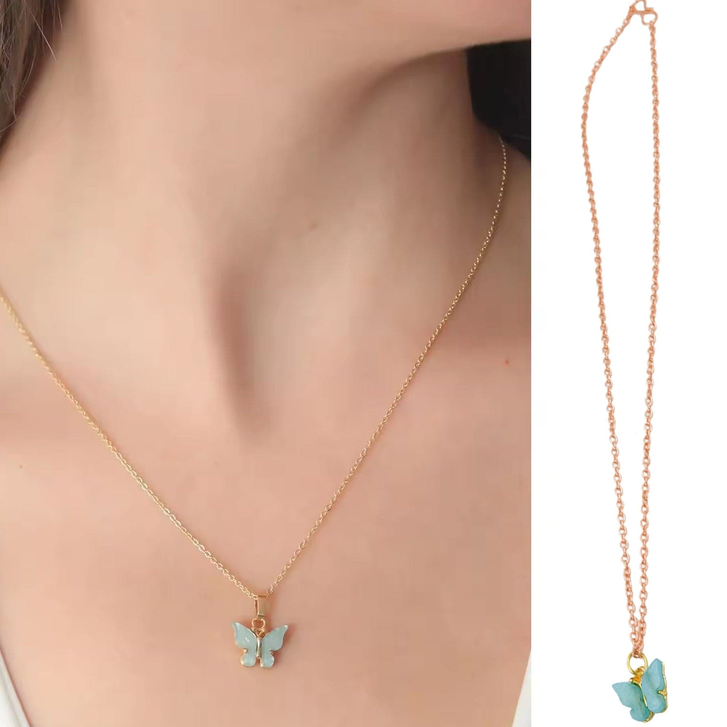 Chain Necklace Cute Charm Chain (1 Pc / Mix Design) thumbnail 6