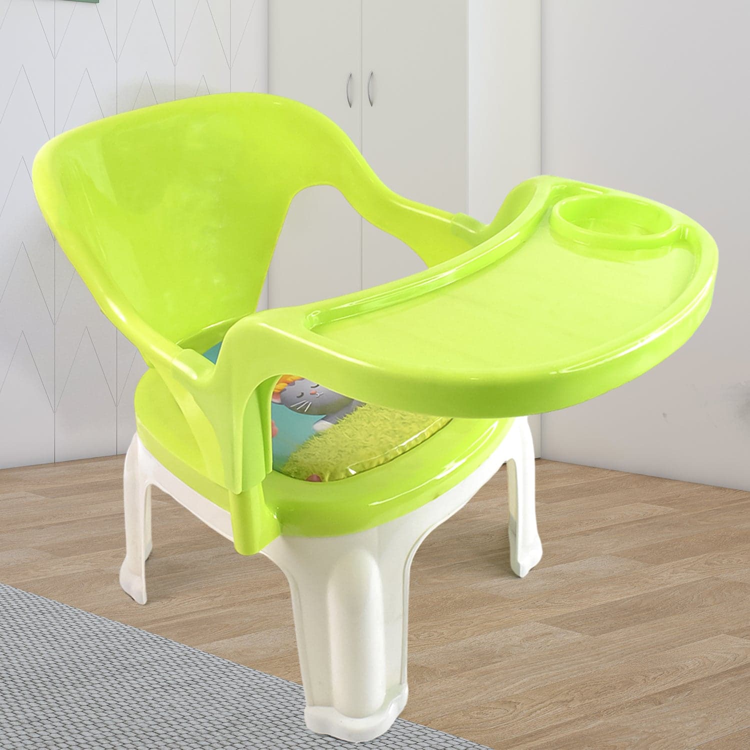 Baby Chair, With Tray Strong And Durable Plastic Chair For Kids/Plastic School Study Chair/Feeding Chair For Kids, Portable High Chair For Kids thumbnail 6