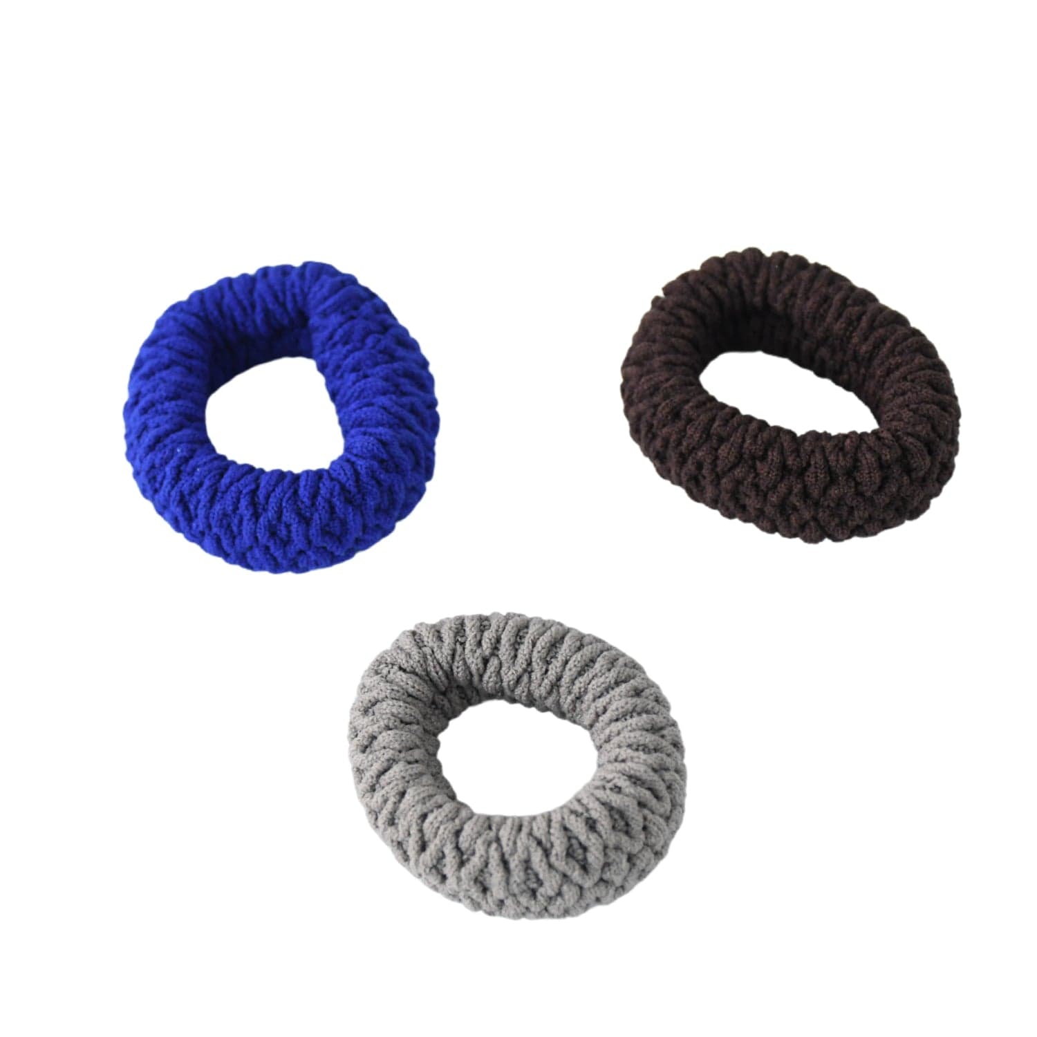 Tyre Shape Hair Rubber Bands Pack of 3 (Multicolour), Hair accessories thumbnail 4