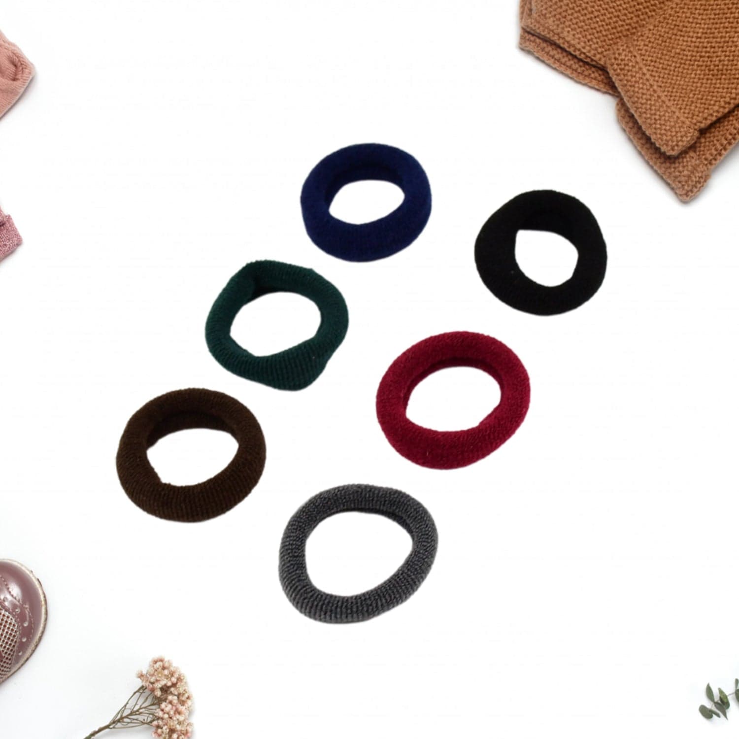 Small Ponytail Holder Bands For Hair Rubber Bands (Pack Of 50 / Multicolour) thumbnail 4