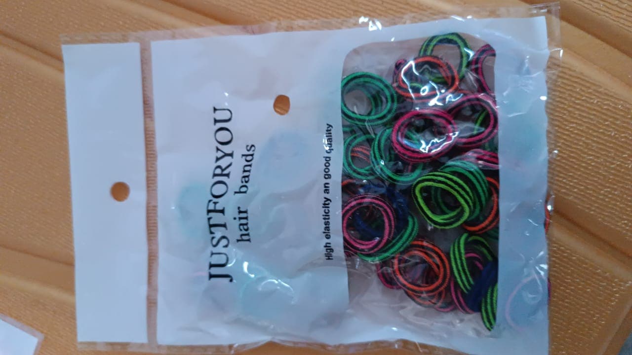 Small Ponytail Holder Bands For Hair Rubber Bands (Pack Of 50 / Multicolour) thumbnail 7