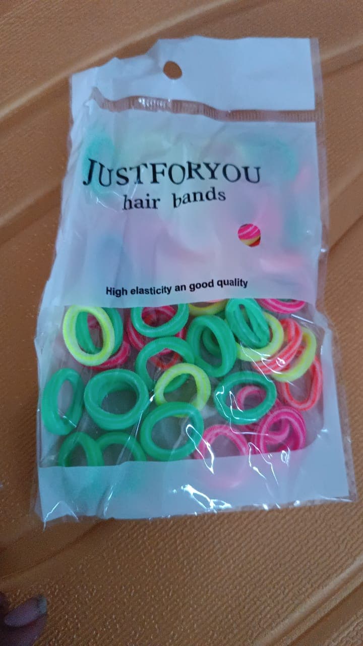 Small Ponytail Holder Bands For Hair Rubber Bands (Pack Of 50 / Multicolour) thumbnail 9
