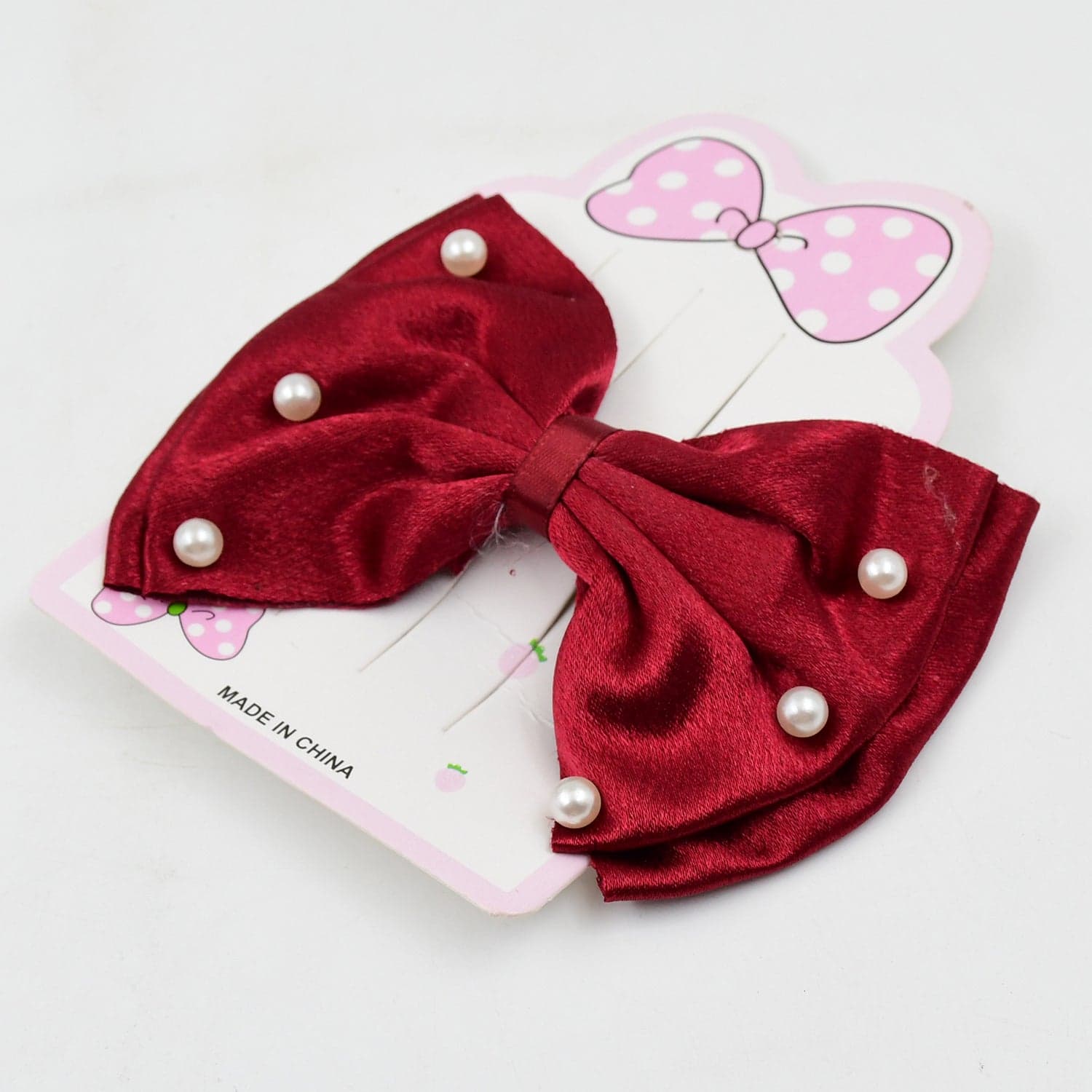 Hair Bow Knot Clip Suitable For Girls (1 Pc / Multicolour), Hair accessories thumbnail 3