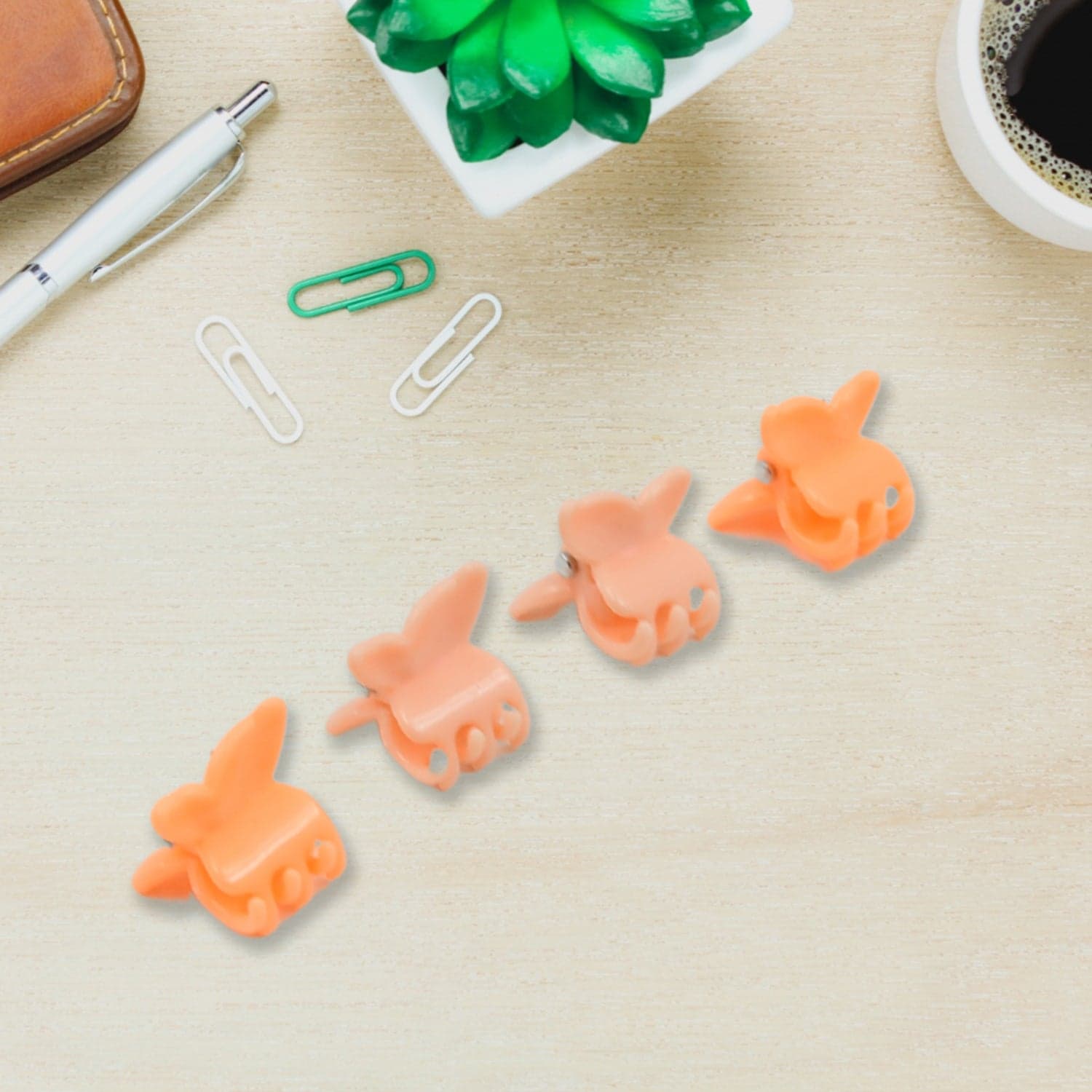 Cute Cartoon Plush Hairpin Set (7 Pcs Set / Mix Colour), Hair accessories thumbnail 3