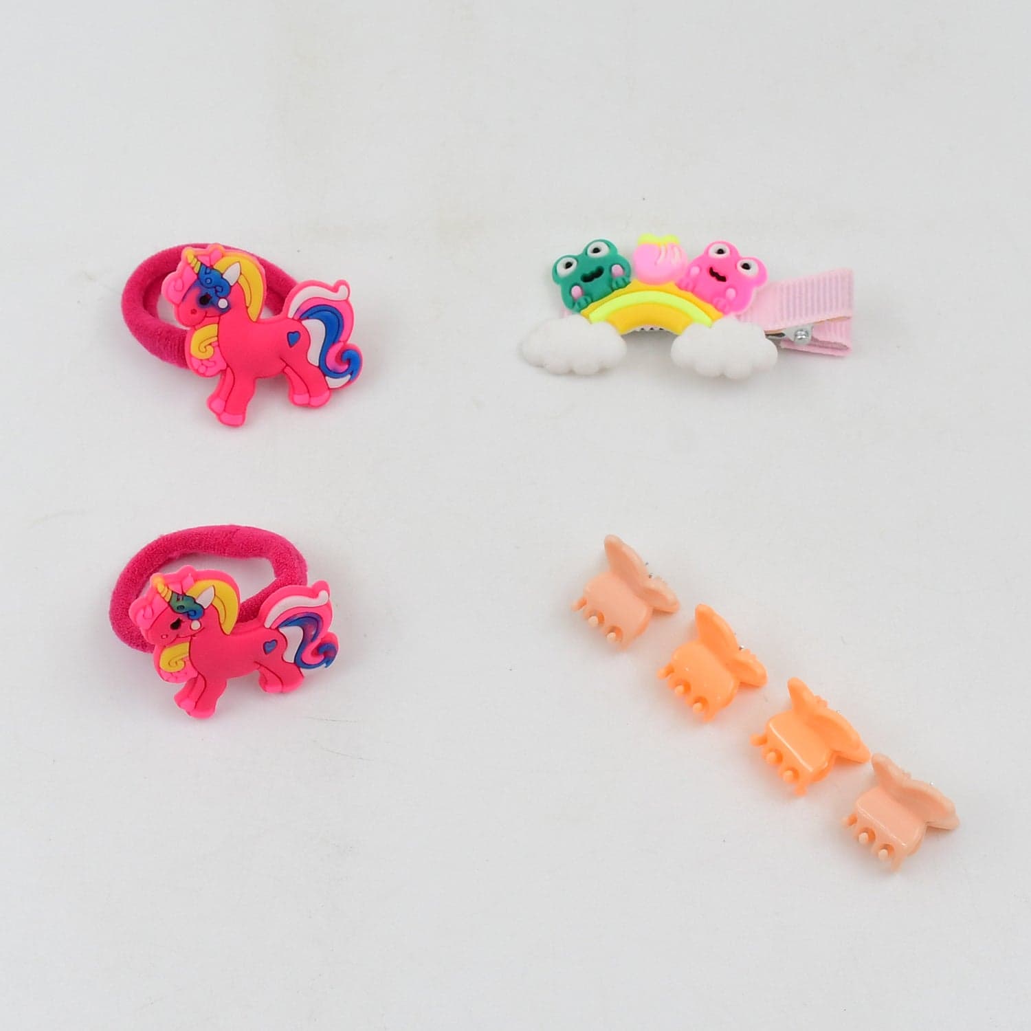Cute Cartoon Plush Hairpin Set (7 Pcs Set / Mix Colour), Hair accessories thumbnail 6