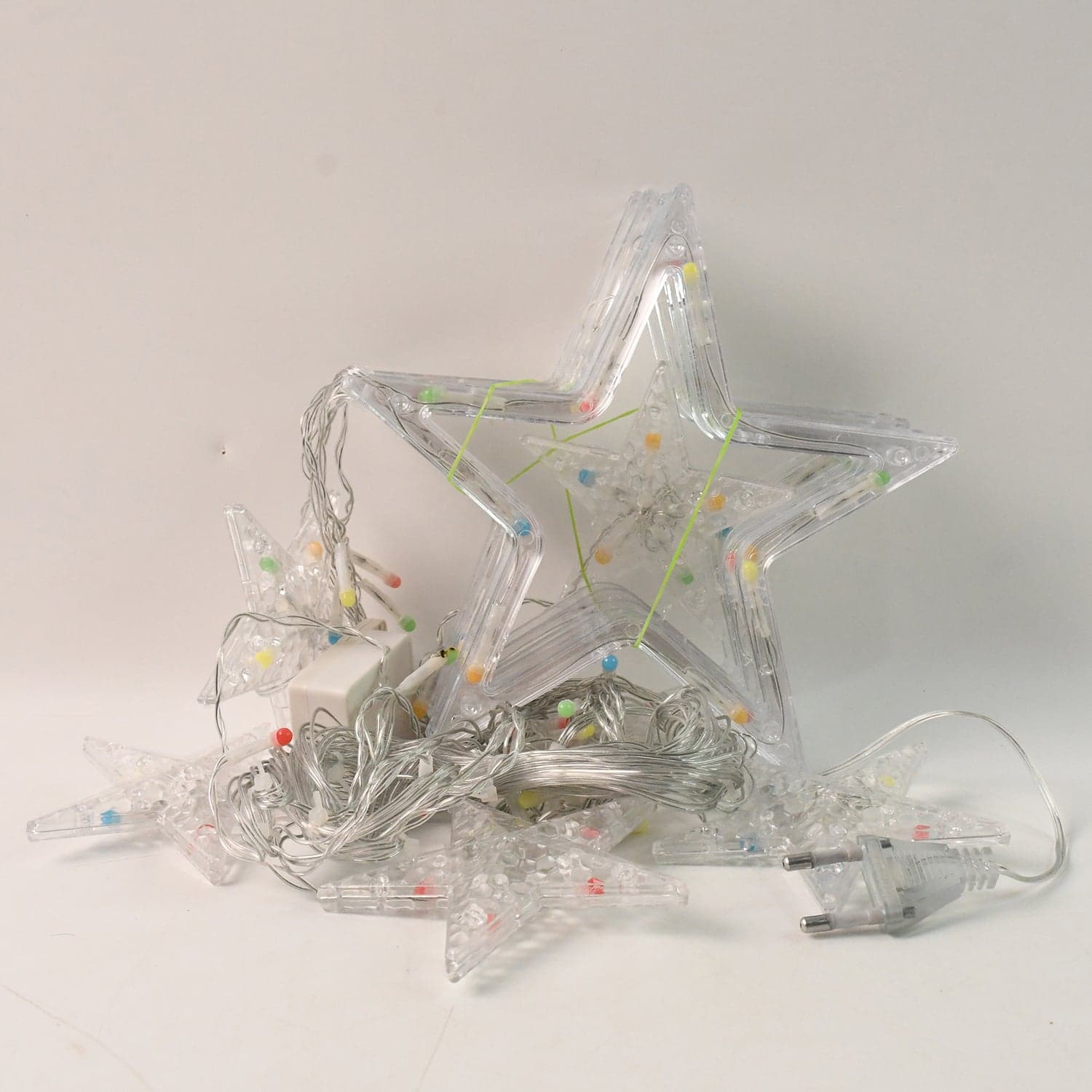 12 Stars Led Curtain String Lights With 8 Flashing Modes For Home Decoration ID-3386 thumbnail 5