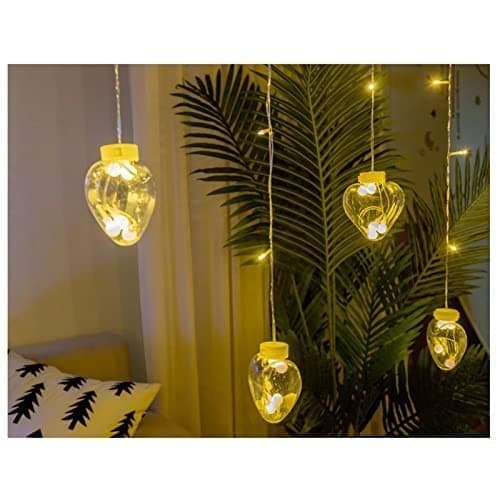 8 Feet 12 Wish Heart Ball String Led Lights With Color Box For Home Decoration ID-3387 thumbnail 3