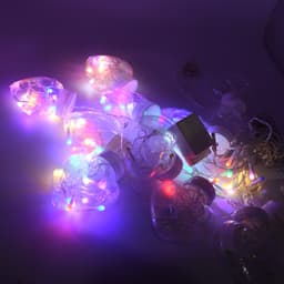 8 Feet 12 Wish Heart Ball String Led Lights With Color Box For Home Decoration ID-3388